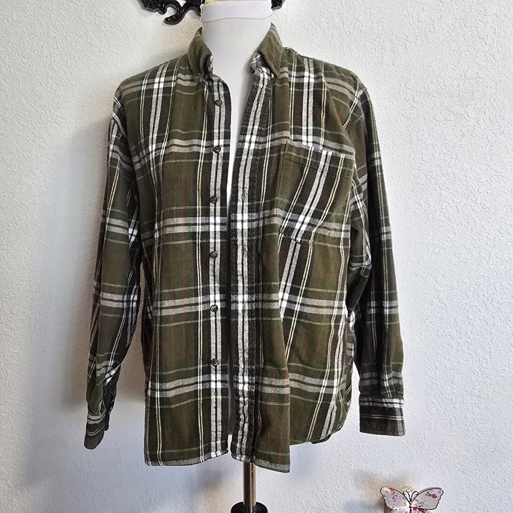 American Eagle Flannel Plaid Shirt